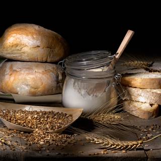 Wheat flour wallpaper