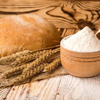 Wheat flour wallpaper