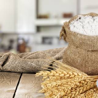 Wheat flour wallpaper