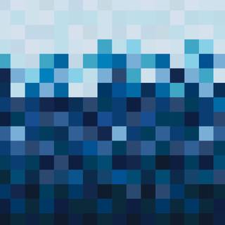 Pixel blue wallpaper