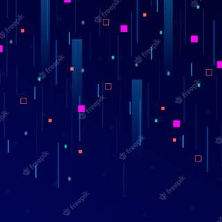 Pixel blue wallpaper