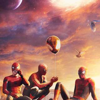 Spider Man space wallpaper