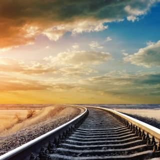 Winter track wallpaper