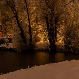 4k winter warm wallpaper