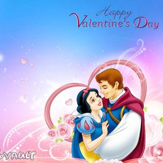 Happy Valentines cartoon wallpaper