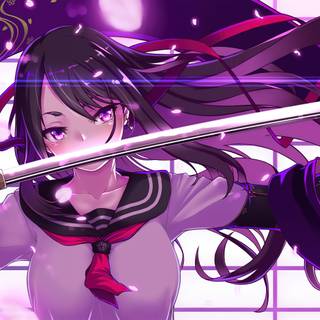 High school anime girls 4k wallpaper