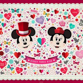 Disney Valentines Day laptop wallpaper