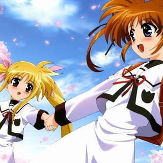 Spring walk wallpaper