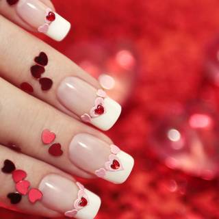Valentine nails wallpaper