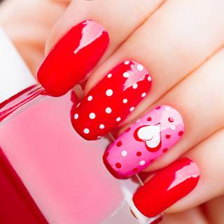 Valentine nails wallpaper