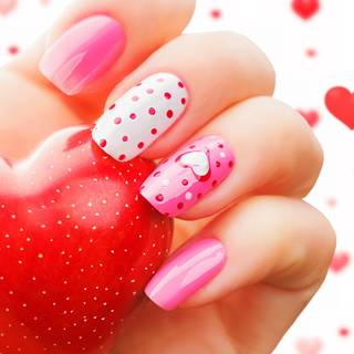 Valentine nails wallpaper