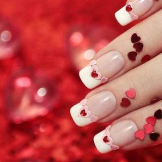 Valentine nails wallpaper