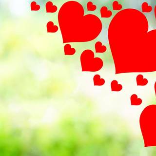 Green Valentines wallpaper