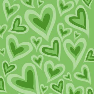 Green Valentines wallpaper
