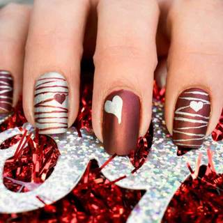 Valentine nails wallpaper