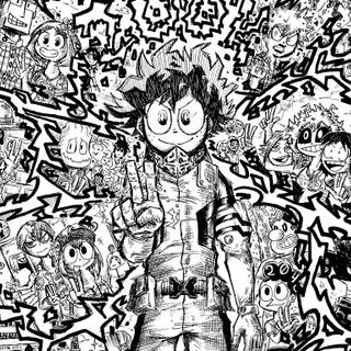 Deku drawing wallpaper