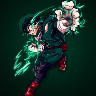 Deku drawing wallpaper