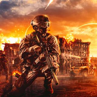 Soldier 4k wallpaper