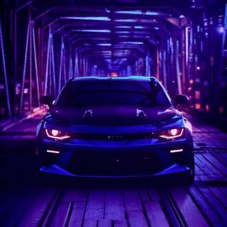 Purple Mustang wallpaper