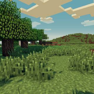 Minecraft tree wallpaper