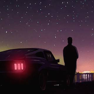 Purple Mustang wallpaper