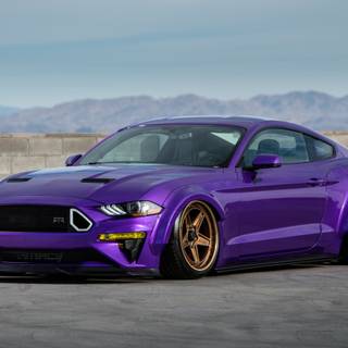 Purple Mustang wallpaper