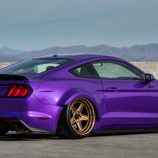 Purple Mustang wallpaper