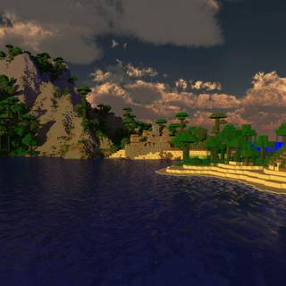 Minecraft tree wallpaper