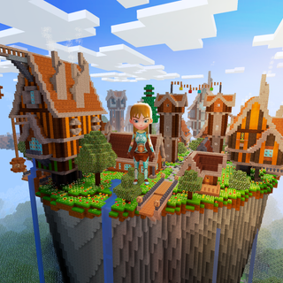 Minecraft tree wallpaper