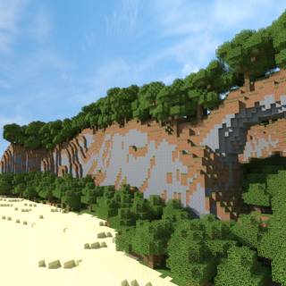 Minecraft tree wallpaper