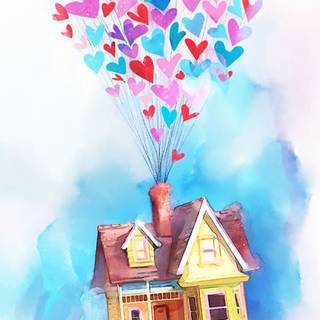 Valentines Day house wallpaper