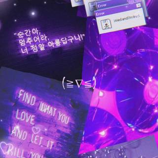 Purple Kpop wallpaper