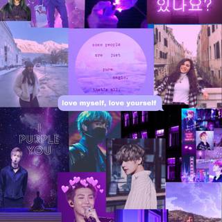 Purple Kpop wallpaper