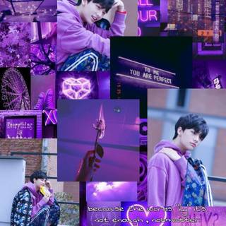 Purple Kpop wallpaper