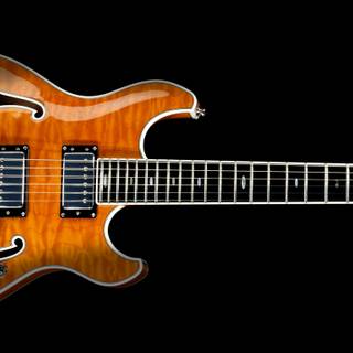 Hollow body guitar wallpaper