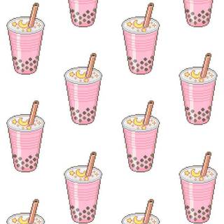 Strawberry milk tea wallpaper