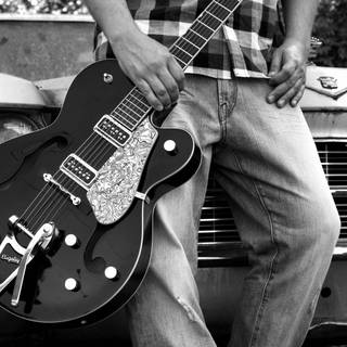 Hollow body guitar wallpaper