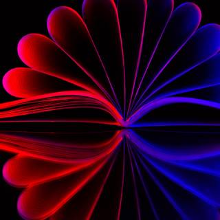 Red and blue abstract wallpaper