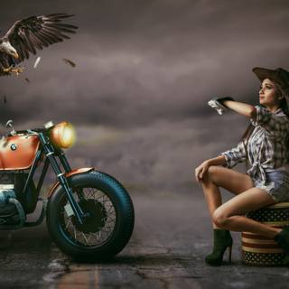 Classic girl wallpaper