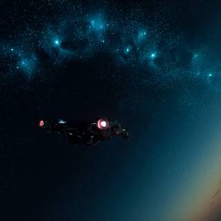 Ultrawide space wallpaper