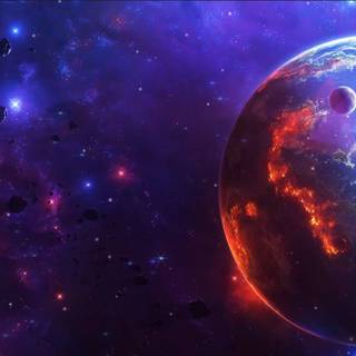 Ultrawide space wallpaper