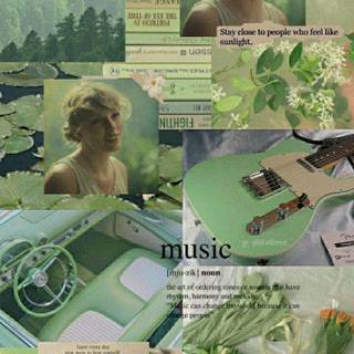 Taylor Swift green wallpaper