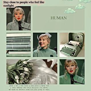 Taylor Swift green wallpaper