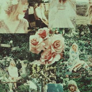 Taylor Swift green wallpaper