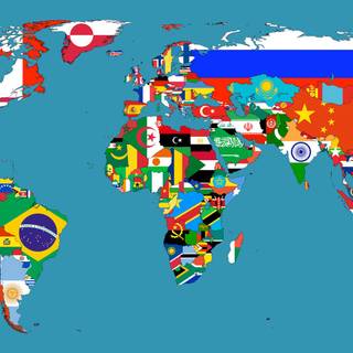 Flag map wallpaper