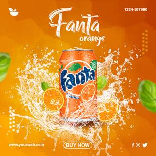 Fanta orange wallpaper