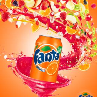 Fanta orange wallpaper