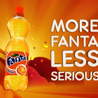 Fanta orange wallpaper