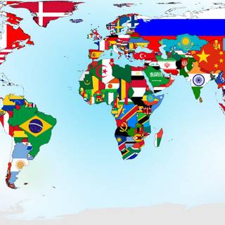 Flag map wallpaper
