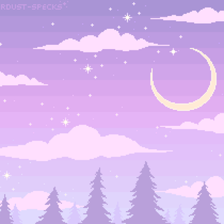 Purple pixel art wallpaper